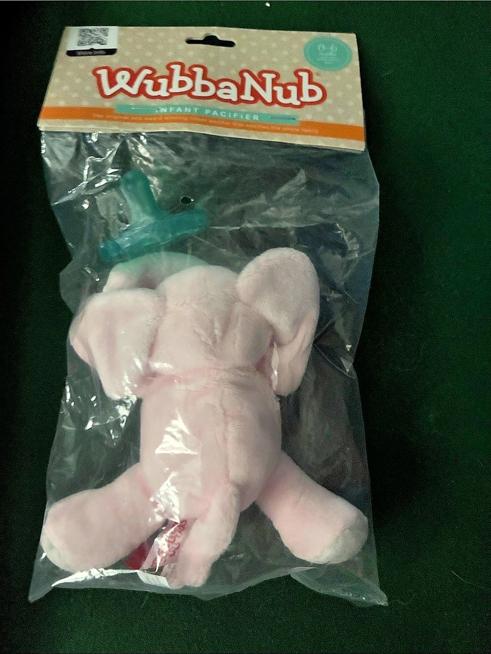 WubbaNub Elephant Infant Pacifier Pink